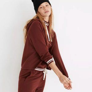 MWL SUPERBRUSHED EASYGOING HOODIE SWEATSHIRT: STRIPED-TRIM EDITION